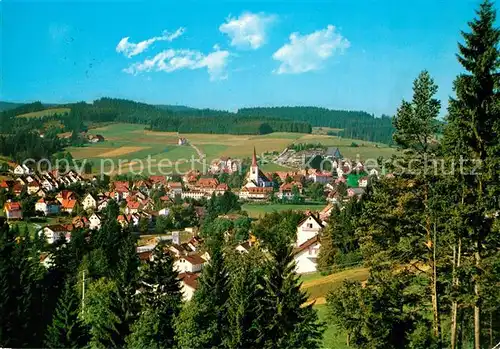 AK / Ansichtskarte Schonach_Schwarzwald Panorama Schonach Schwarzwald