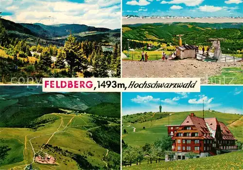 AK / Ansichtskarte Feldberg_Schwarzwald Panorama Fliegeraufnahme Hotel Feldberger Hof Feldberg Schwarzwald