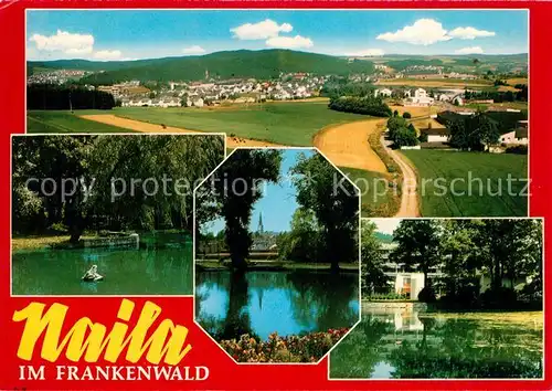 AK / Ansichtskarte Naila Fliegeraufnahme Frankenwald Teilansichten Naila