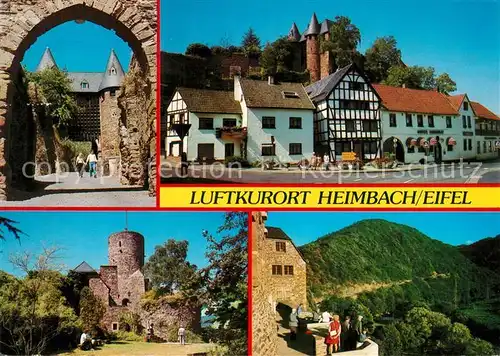 AK / Ansichtskarte Heimbach_Eifel Schloss Teilansichten Heimbach Eifel
