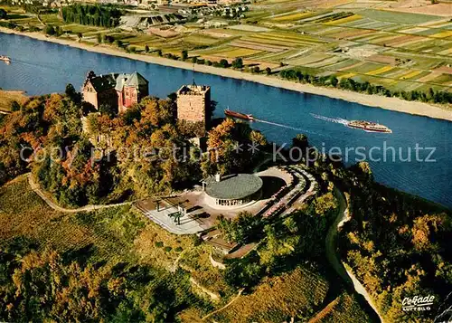 AK / Ansichtskarte Bad_Breisig Fliegeraufnahme mit Burg Rheineck Bad_Breisig