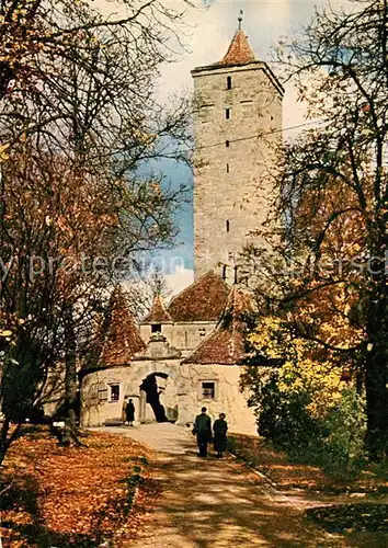 AK / Ansichtskarte Rothenburg_Tauber Burgtor Rothenburg Tauber