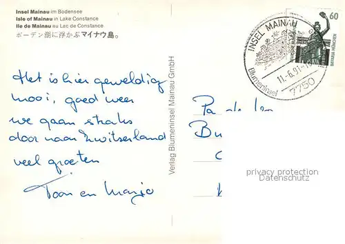 AK / Ansichtskarte Insel_Mainau Fliegeraufnahme Insel Mainau