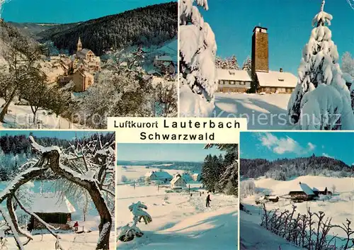 AK / Ansichtskarte Lauterbach_Schwarzwald mit Fohrenbuehl Teilansichten Lauterbach Schwarzwald
