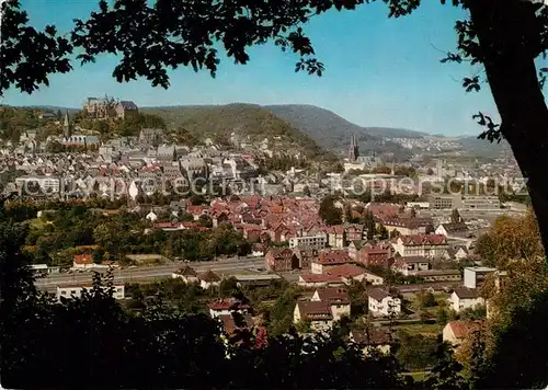 AK / Ansichtskarte Marburg_Lahn Stadtblick Schloss Marburg_Lahn