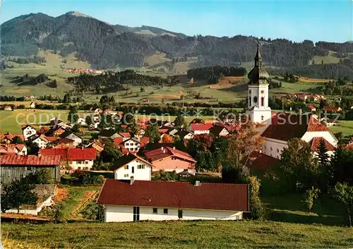 AK / Ansichtskarte Wertach mit Reuter Wanne und Kirche Wertach