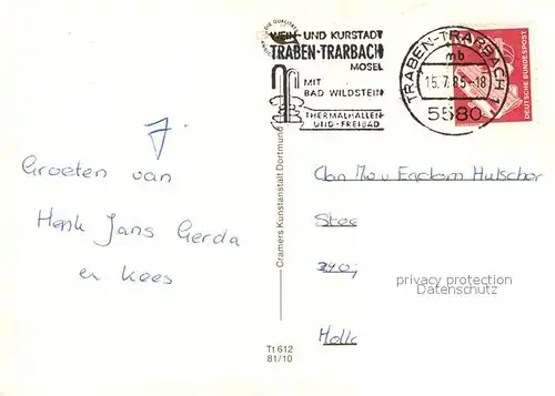 AK / Ansichtskarte Traben Trarbach mit Moselbruecke Traben Trarbach