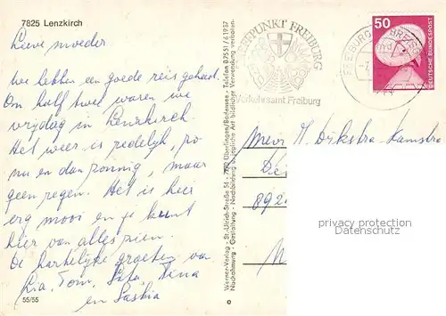 AK / Ansichtskarte Lenzkirch Park Panorama Brunnen Kirche Fliegeraufnahme Ortsmotiv Lenzkirch