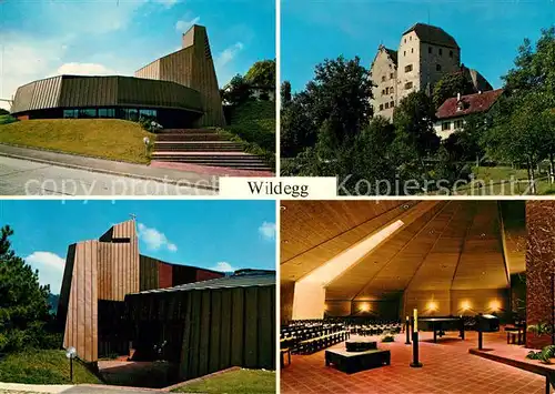 AK / Ansichtskarte Wildegg Schloss Pfarrkirche Sankt Antonius Wildegg