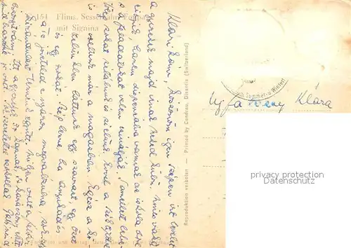 AK / Ansichtskarte Flims_GR Sesselbahn Winter Flims_GR