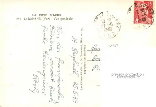 AK / Ansichtskarte Saint Raphael_Var Panorama Saint Raphael Var