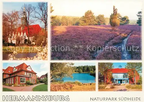 AK / Ansichtskarte Hermannsburg Naturpark Suedheide Kirche Hermannsburg