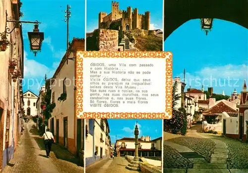 AK / Ansichtskarte Obidos Stadtansichten Chronik Obidos