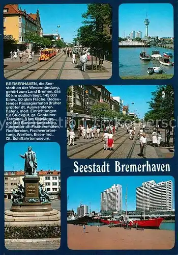 AK / Ansichtskarte Bremerhaven Denkmal Hafen Stadtansichten Bremerhaven