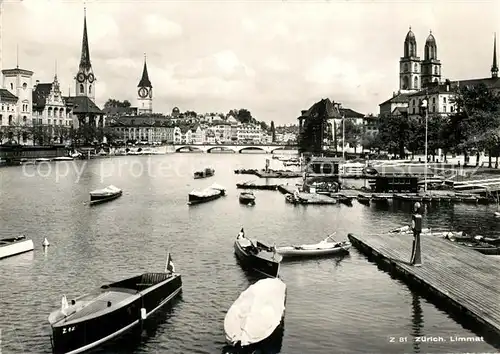 AK / Ansichtskarte Zuerich_ZH Limmat Zuerich_ZH