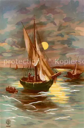 AK / Ansichtskarte Segelboote Kuenstlerkarte Verlag RTB Nr. 3287 Segelboote