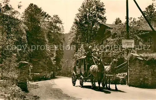 AK / Ansichtskarte Postkutsche Schwarzatal Schweizer Haus  Postkutsche