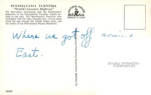 AK / Ansichtskarte Autobahn Norristown and Northeastern Extension Interchanges Pennsylvania Turnpike Aerial View  Autobahn