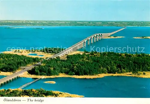 AK / Ansichtskarte Kalmar oelandsbron oelandbruecke Fliegeraufnahme Kalmar