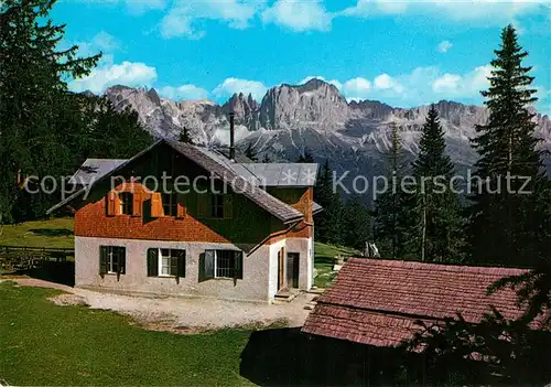 AK / Ansichtskarte Tiers_Dolomiten Tschafonhuette mit Monte Cavone Dolomiten Tiers Dolomiten
