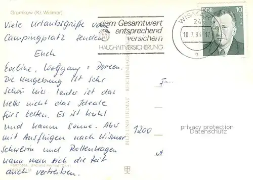 AK / Ansichtskarte Gramkow Wohlenberger Wiek Strand Bungalow Gramkow