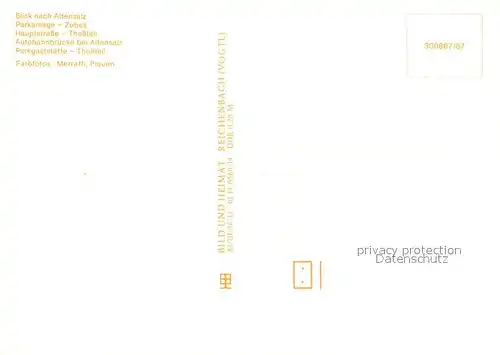 AK / Ansichtskarte Thossfell Landschaftspanorama mit Altensalz Parkanlage Zobes Hauptstrasse Autobahnbruecke Gaststaette Thossfell