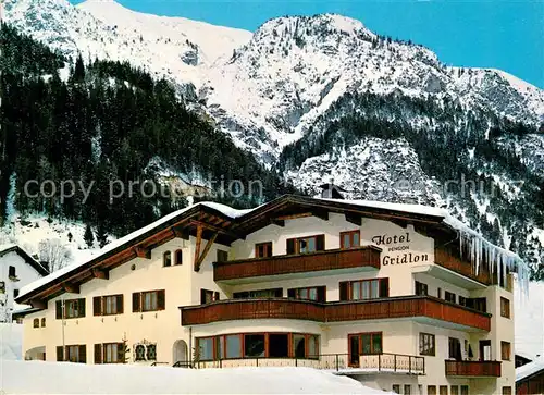 AK / Ansichtskarte Pettneu_Arlberg Hotel Pension Gridlon Alpen Pettneu Arlberg