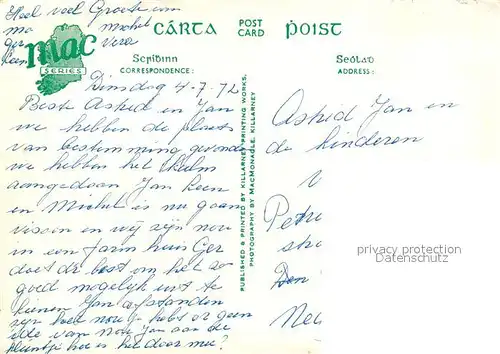 AK / Ansichtskarte Kerry_Irland Holiday scene on Kenmare Bay Ring of Kerry Kerry_irland