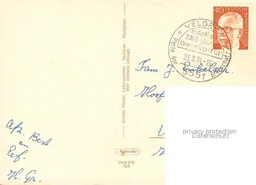 AK / Ansichtskarte Veldenz Panorama Ortsmitte Ev Kinderheim Anlagen am Hammer Am Carlsberg Veldenz