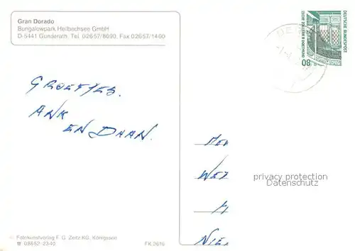 AK / Ansichtskarte Gunderath Gran Dorado Bungalowpark Heilbachsee  Gunderath