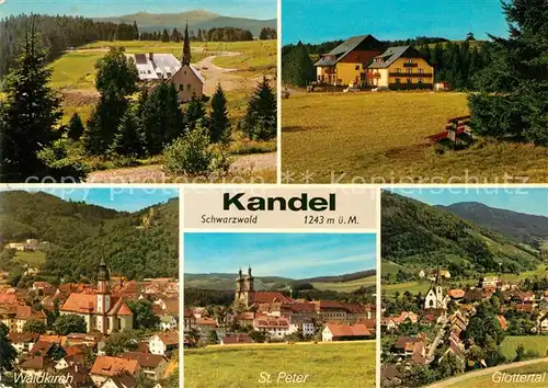 AK / Ansichtskarte Kandel_Breisgau Kapelle Waldkirch St Peter Glottertal Kandel Breisgau
