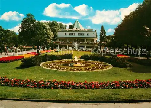 AK / Ansichtskarte Muelheim_Ruhr Blumenuhr Wasserbahnhof Muelheim Ruhr