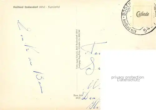 AK / Ansichtskarte Bodendorf_Ahr Kurviertel Fliegeraufnahme Bodendorf Ahr