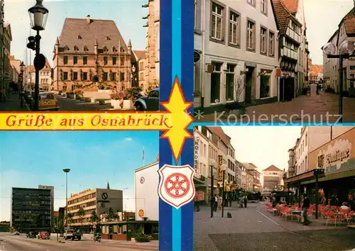 AK / Ansichtskarte Osnabrueck Historisches Rathaus Altstadt Neumarkt Grosse Strasse Osnabrueck