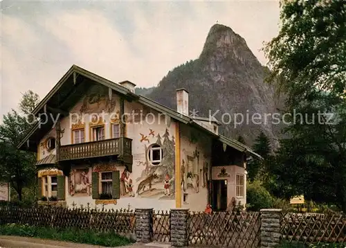 AK / Ansichtskarte Oberammergau Rotkaeppchenhaus mit Kofel Oberammergau