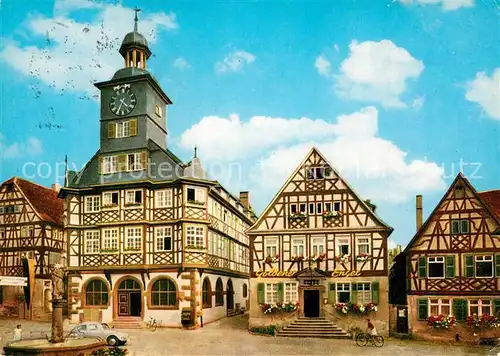 AK / Ansichtskarte Heppenheim_Bergstrasse Goldener Engel Gasthaus Heppenheim_Bergstrasse