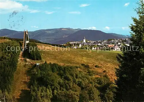 AK / Ansichtskarte Winterberg_Hochsauerland Skisprungschanze Panorama Winterberg_Hochsauerland