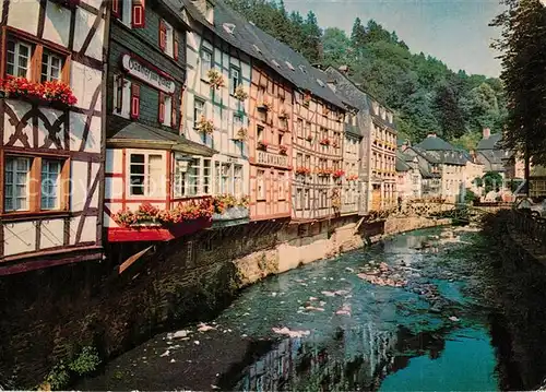 AK / Ansichtskarte Monschau Fachwerkhaeuser an der Rur Monschau