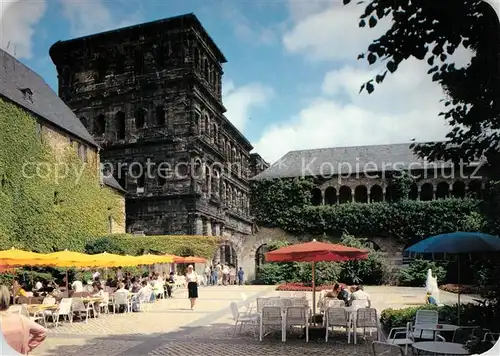 AK / Ansichtskarte Trier Brunnehof an der Porta Nigra Trier