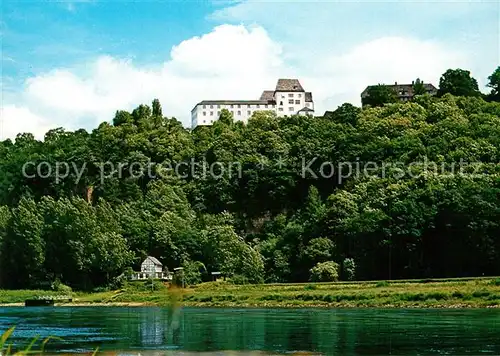 AK / Ansichtskarte Fuerstenberg_Weser Schloss Fuerstenberg Weserpartie Fuerstenberg_Weser