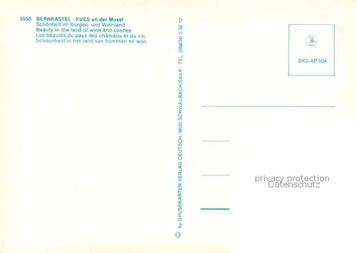 AK / Ansichtskarte Bernkastel Kues Marktplatz Fachwerkhaeuser Panorama Bernkastel Kues