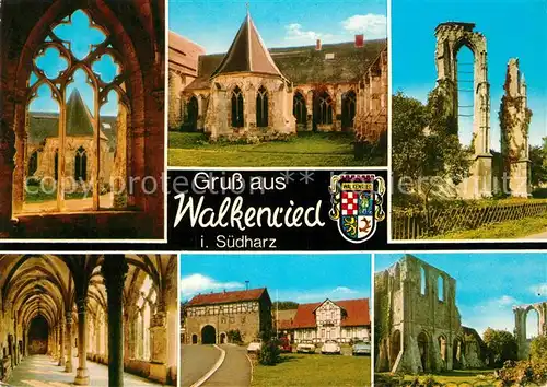AK / Ansichtskarte Walkenried Kloster Ruine Teilansichten Walkenried