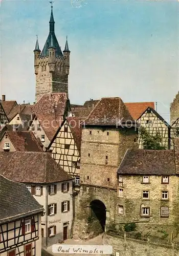 AK / Ansichtskarte Bad_Wimpfen Hohenstaufentor Blauer Turm Bad_Wimpfen