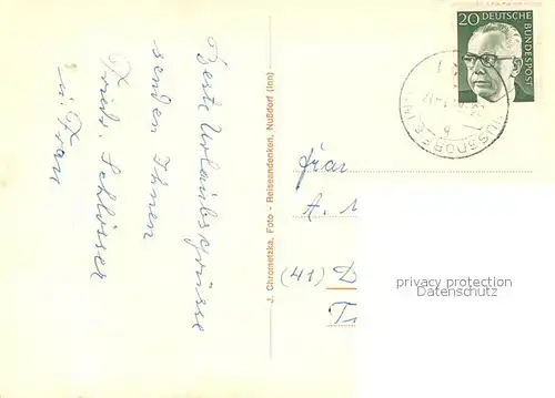 AK / Ansichtskarte Nussdorf_Inn Kirchwald Hochaltar Blumenhaus Dorfpartie Panorama Nussdorf Inn