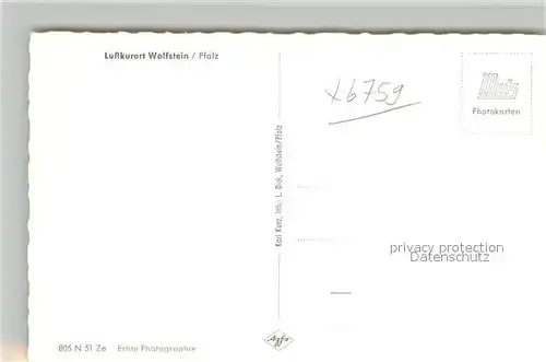 AK / Ansichtskarte Wolfstein_Pfalz Panorama Luftkurort Nordpfaelzer Bergland Wolfstein_Pfalz