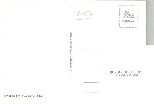 AK / Ansichtskarte Waldfischbach Burgalben Stadtpanorama Ortsmotive Kirche Wappen Bromsilber Waldfischbach Burgalben