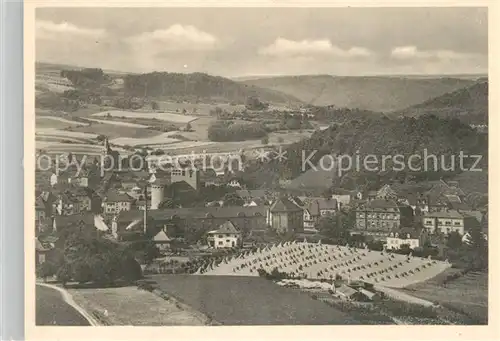 AK / Ansichtskarte Waldfischbach Burgalben Panorama Blick von der Gewerb Waldfischbach Burgalben