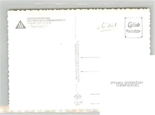 AK / Ansichtskarte Steinbach_Donnersberg Jugendherberge Tagesraum Steinbach Donnersberg