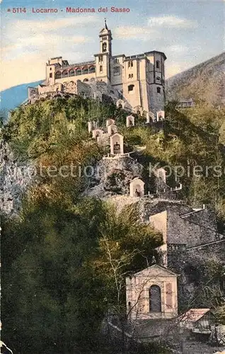 AK / Ansichtskarte Locarno_TI Madonna del Sasso Locarno_TI