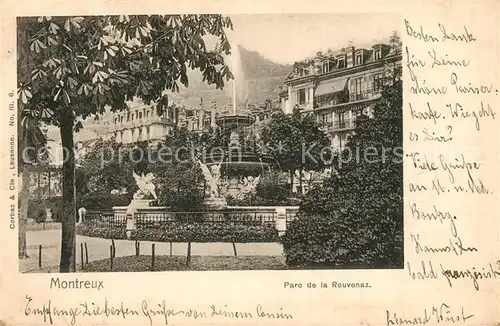 AK / Ansichtskarte Montreux_VD Parc de la Rouvenaz Montreux VD